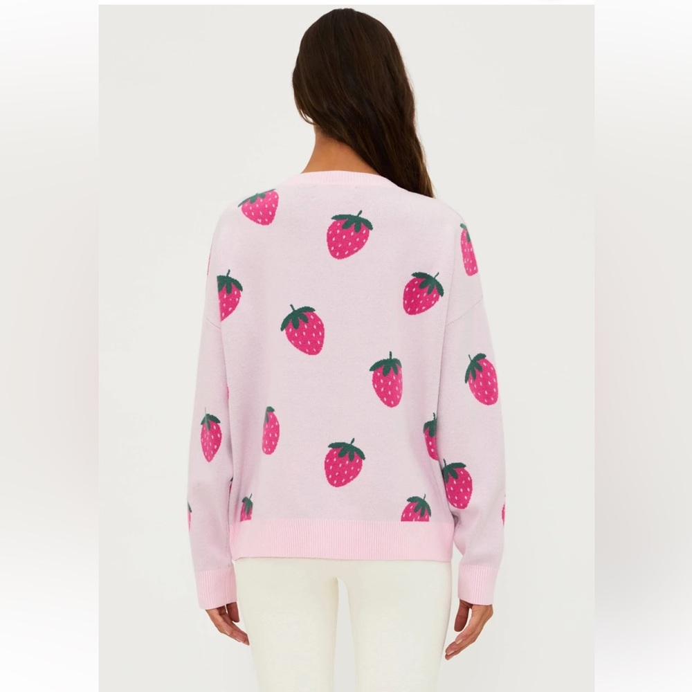 Beach Riot NWT Sz M Joey Sweet strawberries oversized sweater; so cute! - Picture 13 of 16